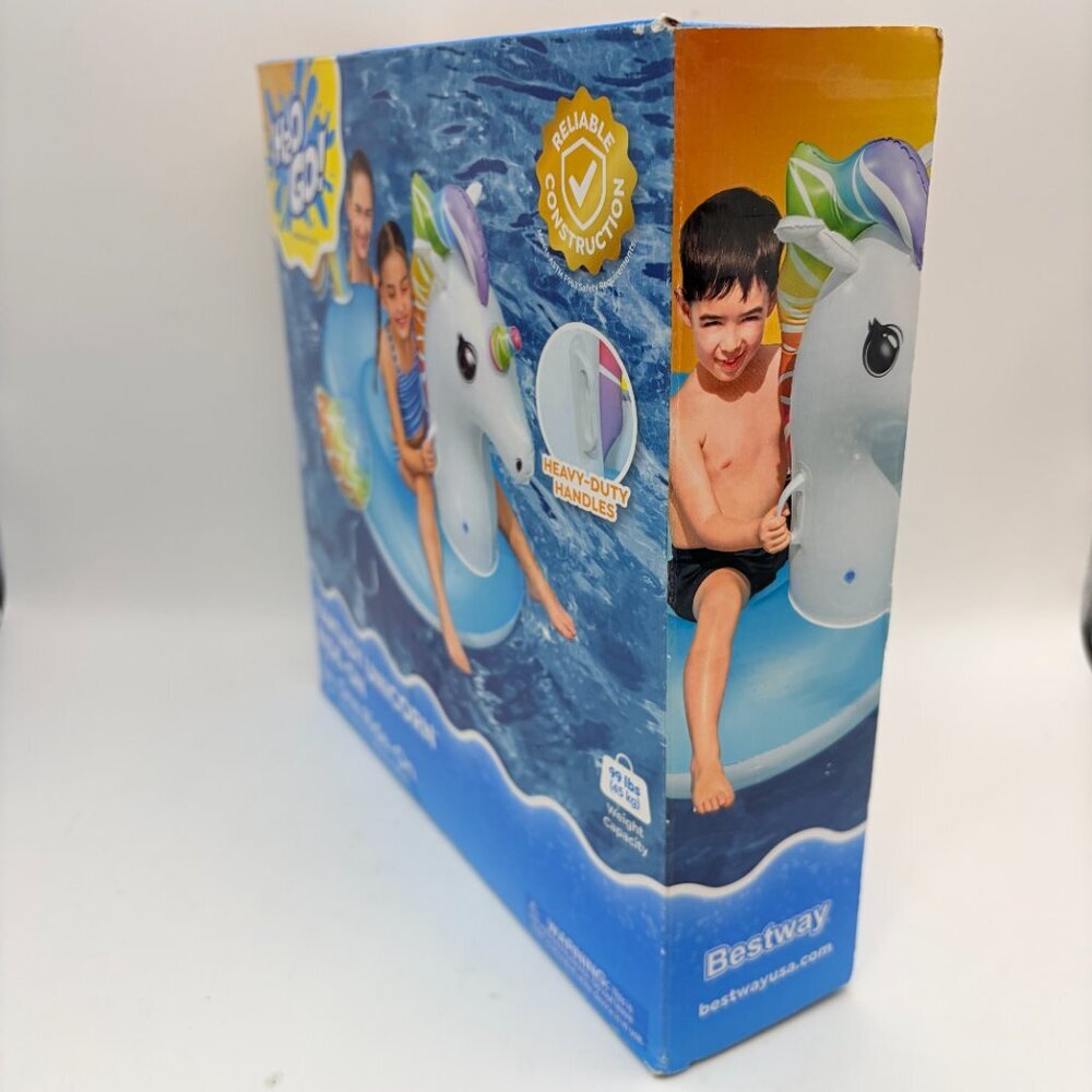 Bestway H2O Go Fantasy Unicorn Ride-On Pool Float Kids 3+ Inflatable - Picture 2 of 5